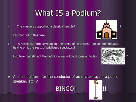 podium: Explore its Definition & Usage .